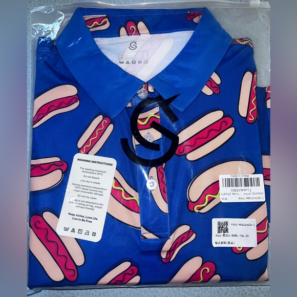 NWT Golf Shirt for Men DryFit Mens Golf Shirt Short Sleeve. - Picture 2 of 3